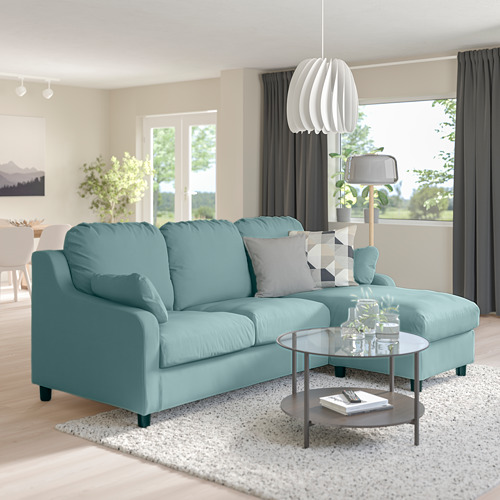 VINLIDEN 3-seat sofa with chaise longue