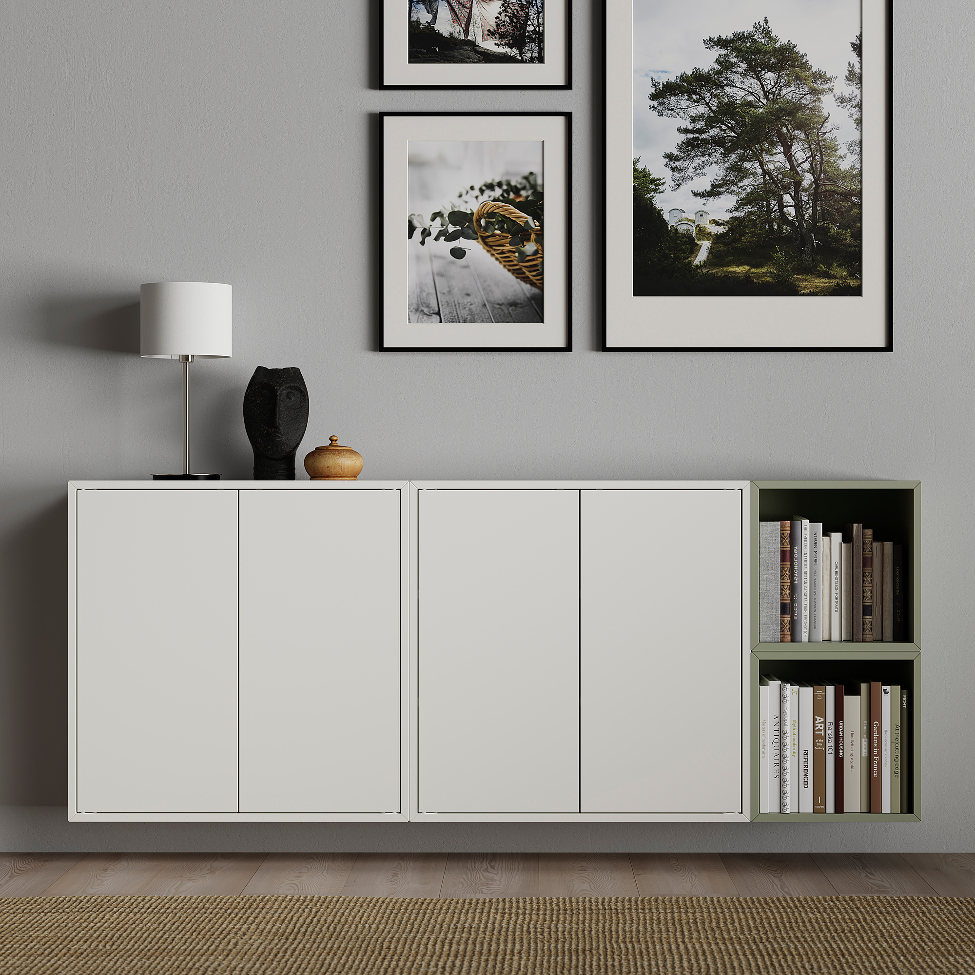 EKET wall-mounted shelving unit