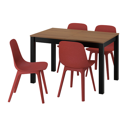 ODGER/ÅLHULT table and 4 chairs