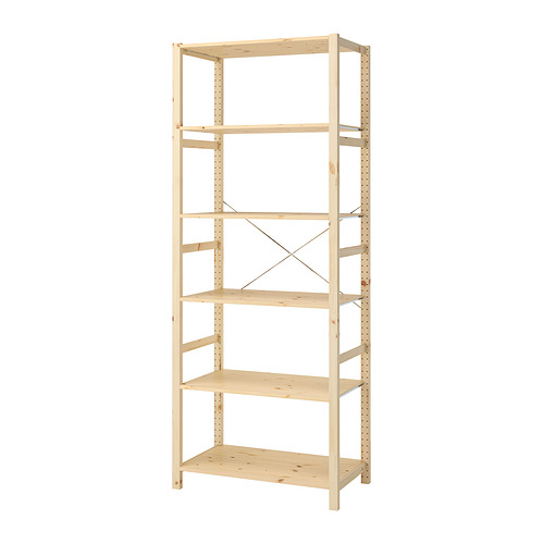 IVAR - shelving unit, with 6 shelves/pine, 89x50x226 cm | IKEA Hong Kong and Macau - E1017530_S4