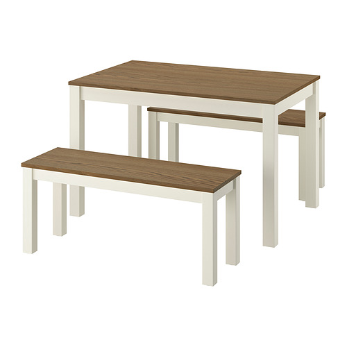 ÅLHULT/ÅLHULT table and 2 benches