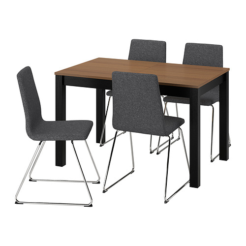 LILLÅNÄS/ÅLHULT table and 4 chairs