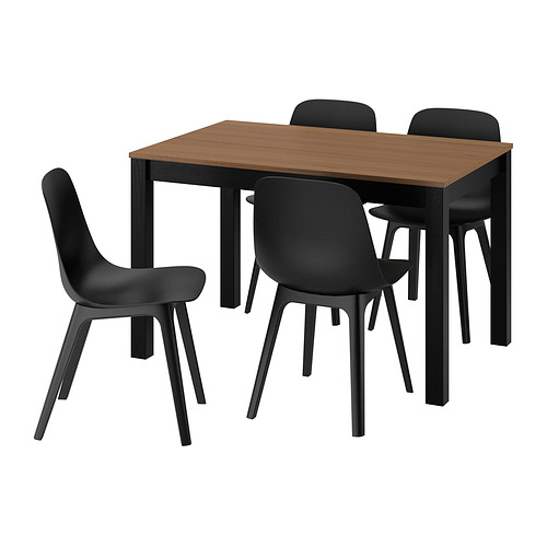ODGER/ÅLHULT table and 4 chairs