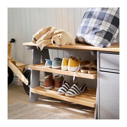 KALLSÖ bench with shoe storage