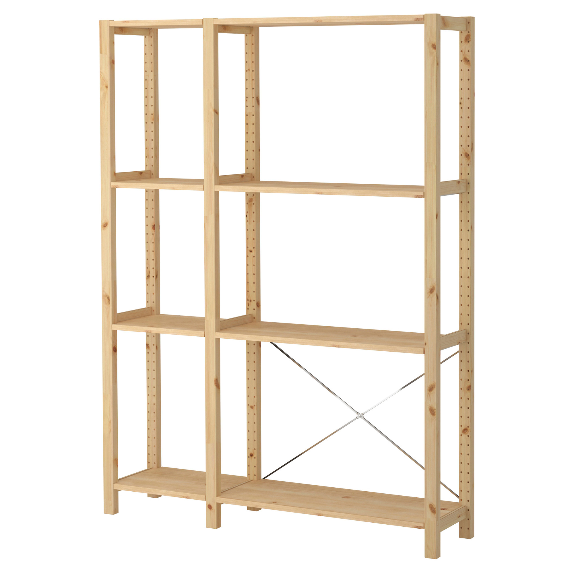 IVAR - 2 sections/shelves, pine, 134x30x179 cm | IKEA Hong Kong