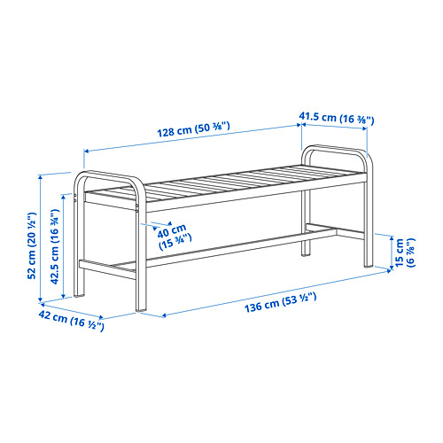 SJÄLLAND bench, outdoor