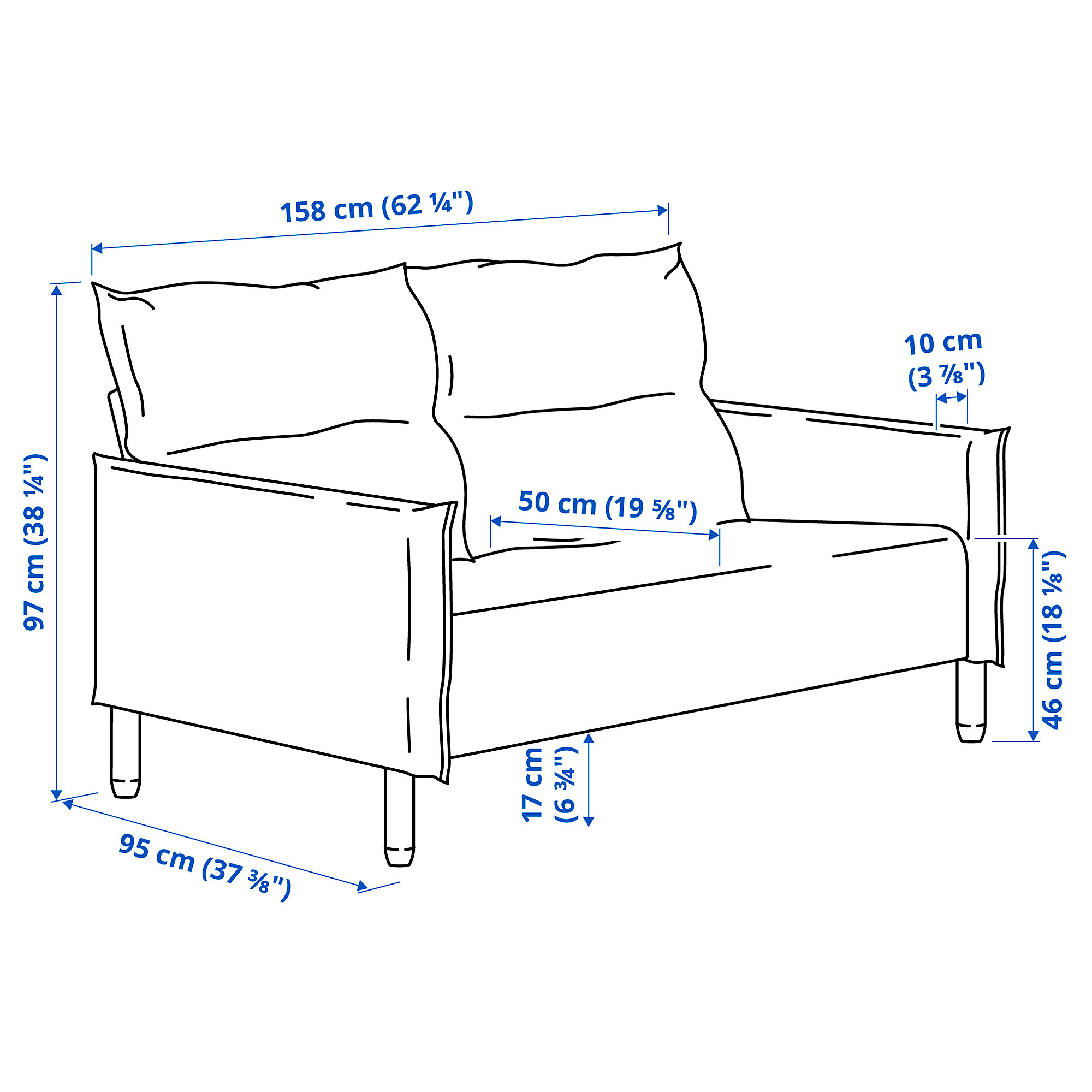 MANNARP 2-seat sofa