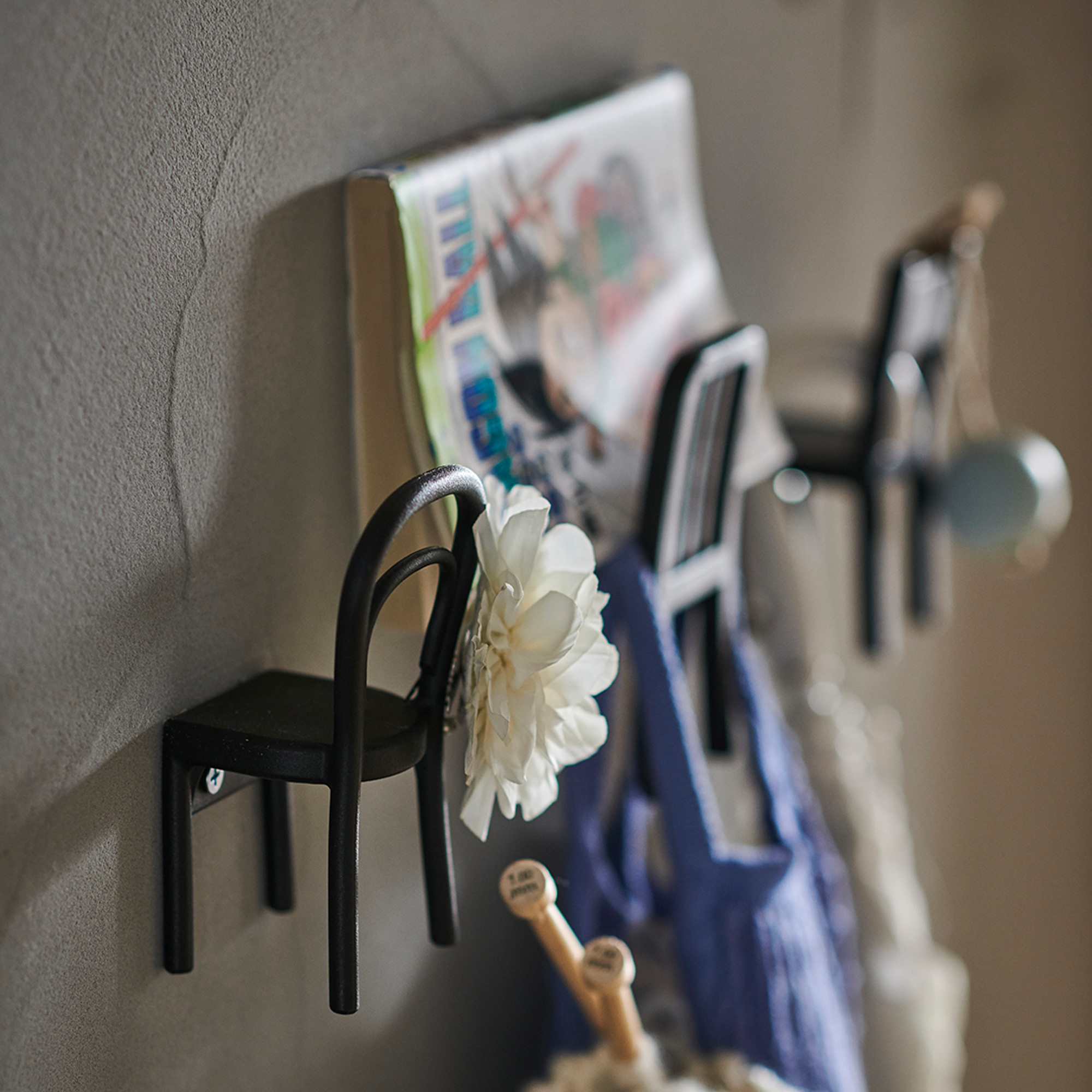 FJANTIG hook, black IKEA Hong Kong and Macau