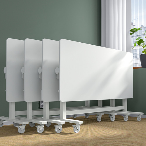 MITTZON foldable table with castors