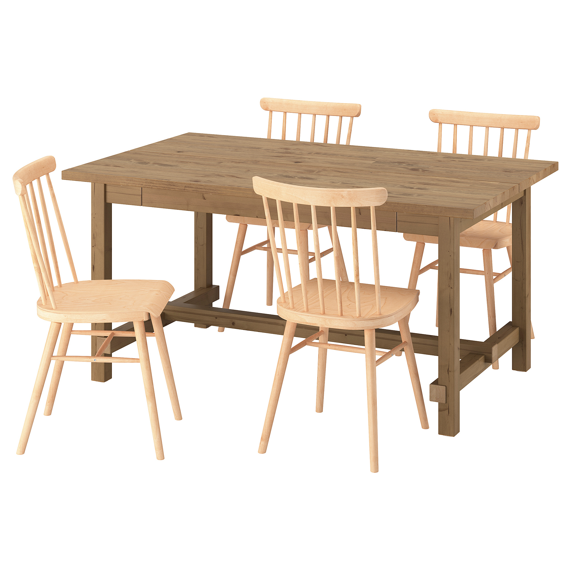 HÖGVED/NORDVIKEN table and 4 chairs
