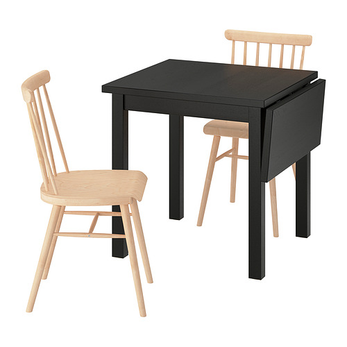 HÖGVED/NORDVIKEN table and 2 chairs