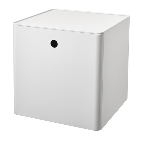 KUGGIS storage box with lid