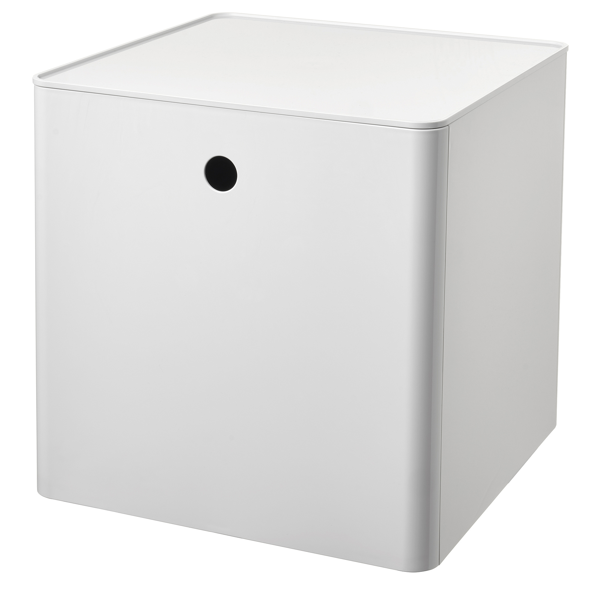 KUGGIS - storage box with lid, white, 32x32x32 cm | IKEA