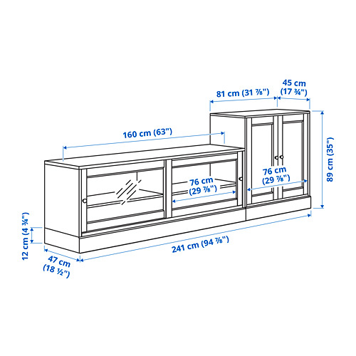 HAVSTA TV storage combination