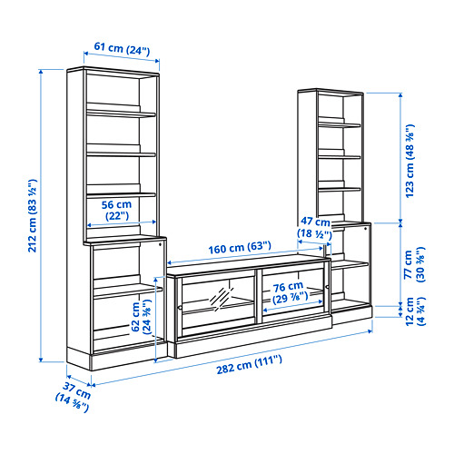 HAVSTA TV storage combination