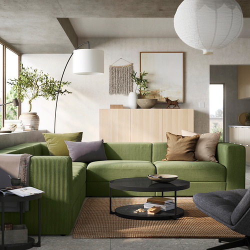 JÄTTEBO modular corner sofa, 6 seat