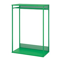 PLATSA - open clothes hanging unit, green, 80x40x120 cm | IKEA