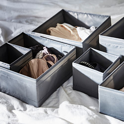 SKUBB - 貯物盒，6件套裝, 白色 | IKEA 香港及澳門 - PE262659_S3