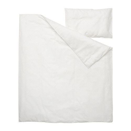 LEN duvet cover 1 pillowcase for cot