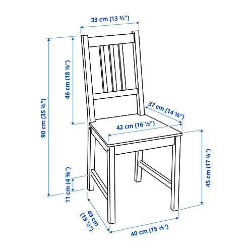 PINNTORP/PINNTORP table and 2 chairs