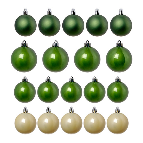 VINTERFINT - tree ornament set of 20, green/white | IKEA Hong Kong and Macau - E1017736_S4