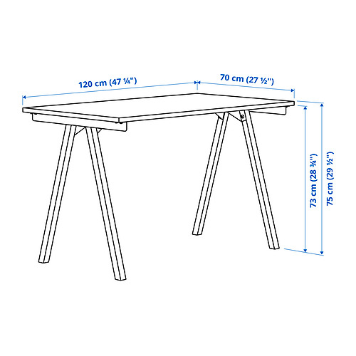 FLINTAN/TROTTEN desk and storage combination