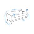 LINANÄS 3-seat sofa