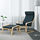 POÄNG - 扶手椅連腳凳, 樺木飾面/Hillared 深藍色 | IKEA 香港及澳門 - PE629080_S1
