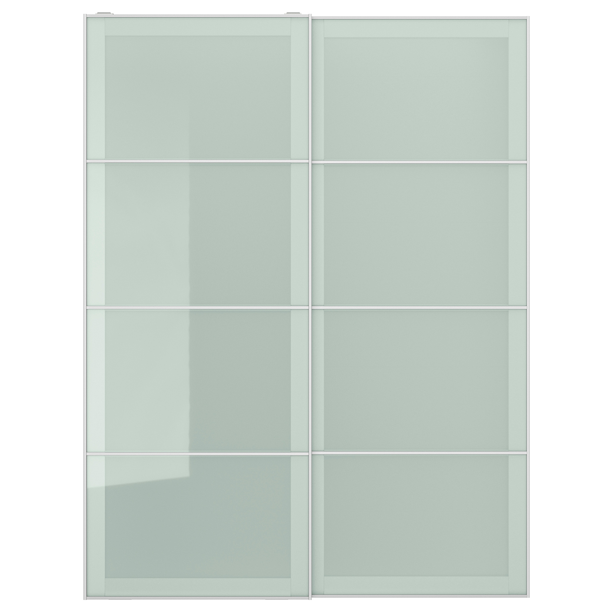 Sekken Pair Of Sliding Doors Frosted Glass Ikea Hong Kong
