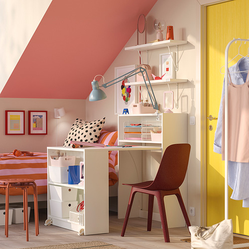BILLY/BERGSHULT bookcase comb w foldable table