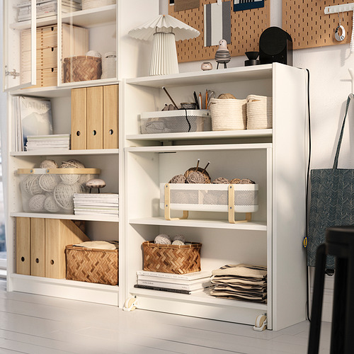 BILLY/HÖGBO bookcase comb w foldable table