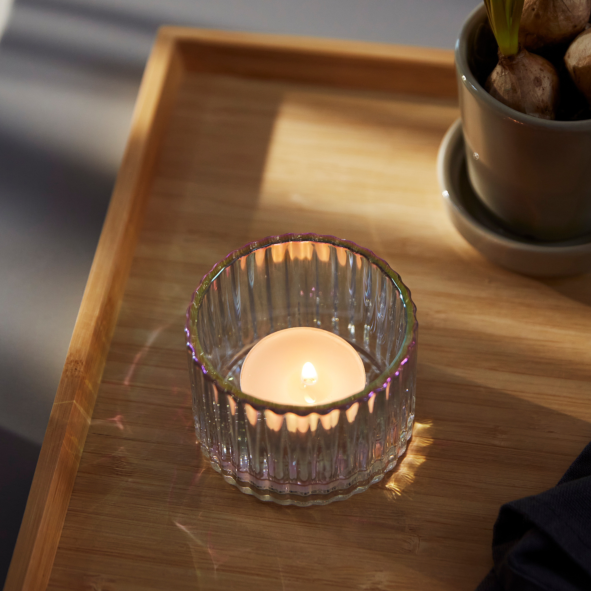 RÄFFELBJÖRK candle holder