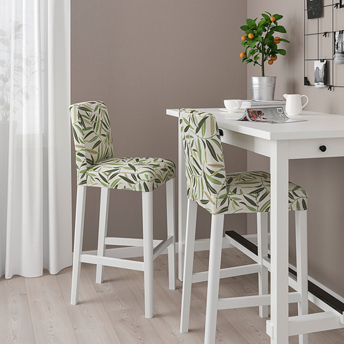 BERGMUND bar stool with backrest