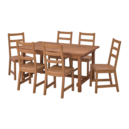 NORDVIKEN/NORDVIKEN table and 6 chairs