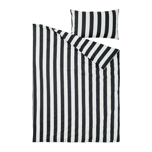 SLÅNHÖSTMAL duvet cover and pillowcase