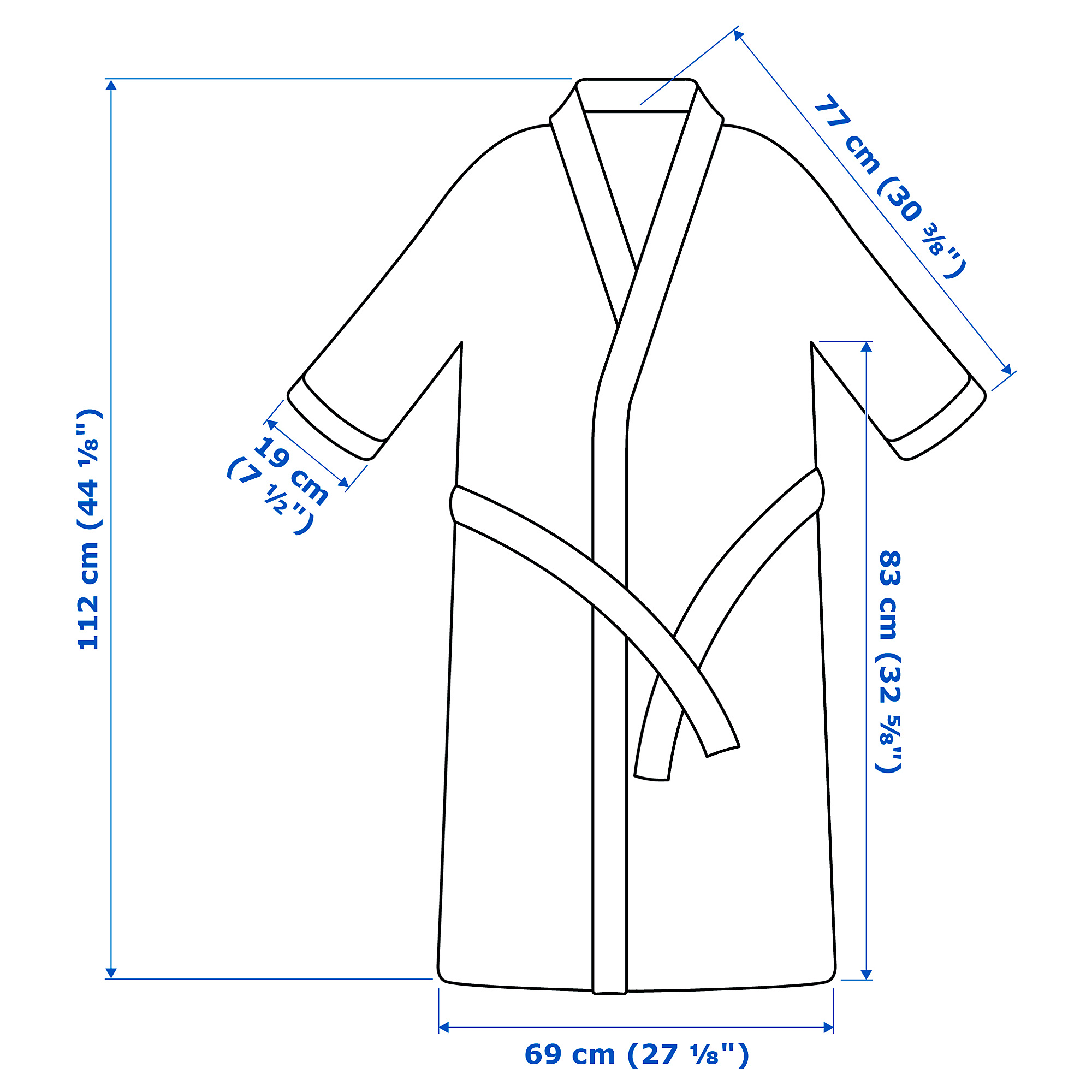 SKOGSSALLAT bath robe