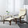 POÄNG - armchair and footstool, brown/Glose eggshell | IKEA Hong Kong and Macau - PE601124_S1