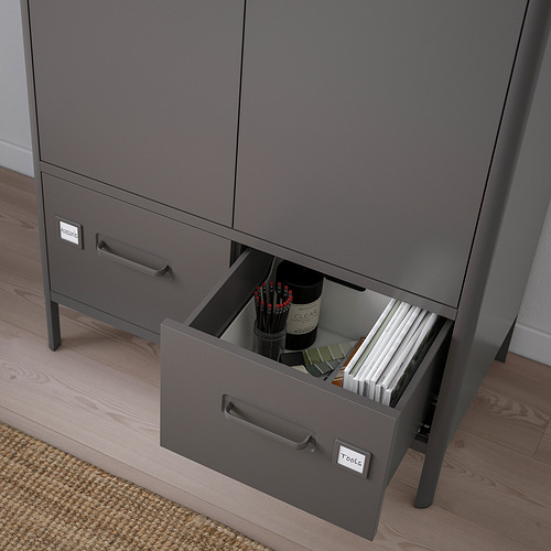 IDÅSEN cabinet with doors and drawers