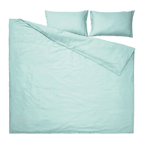 GUCKUSKO duvet cover and 2 pillowcases