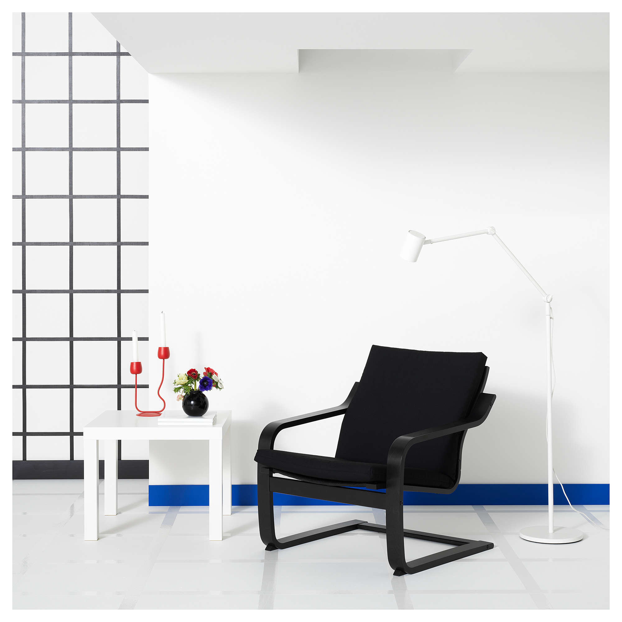 POÄNG low-back armchair