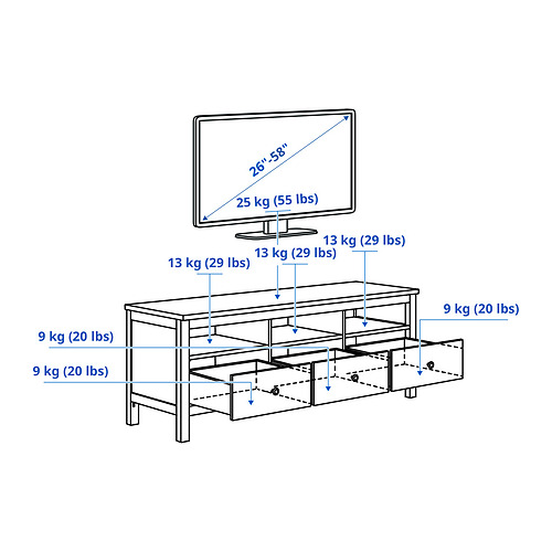 HEMNES TV bench