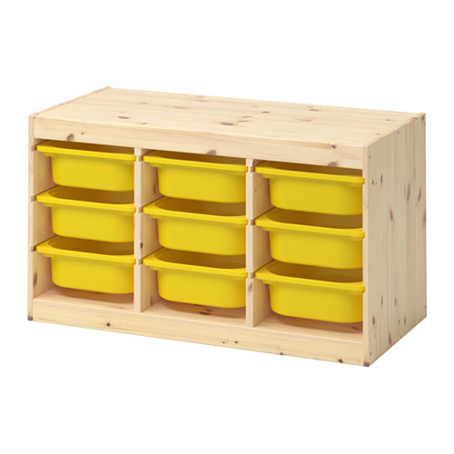 TROFAST storage combination with boxes