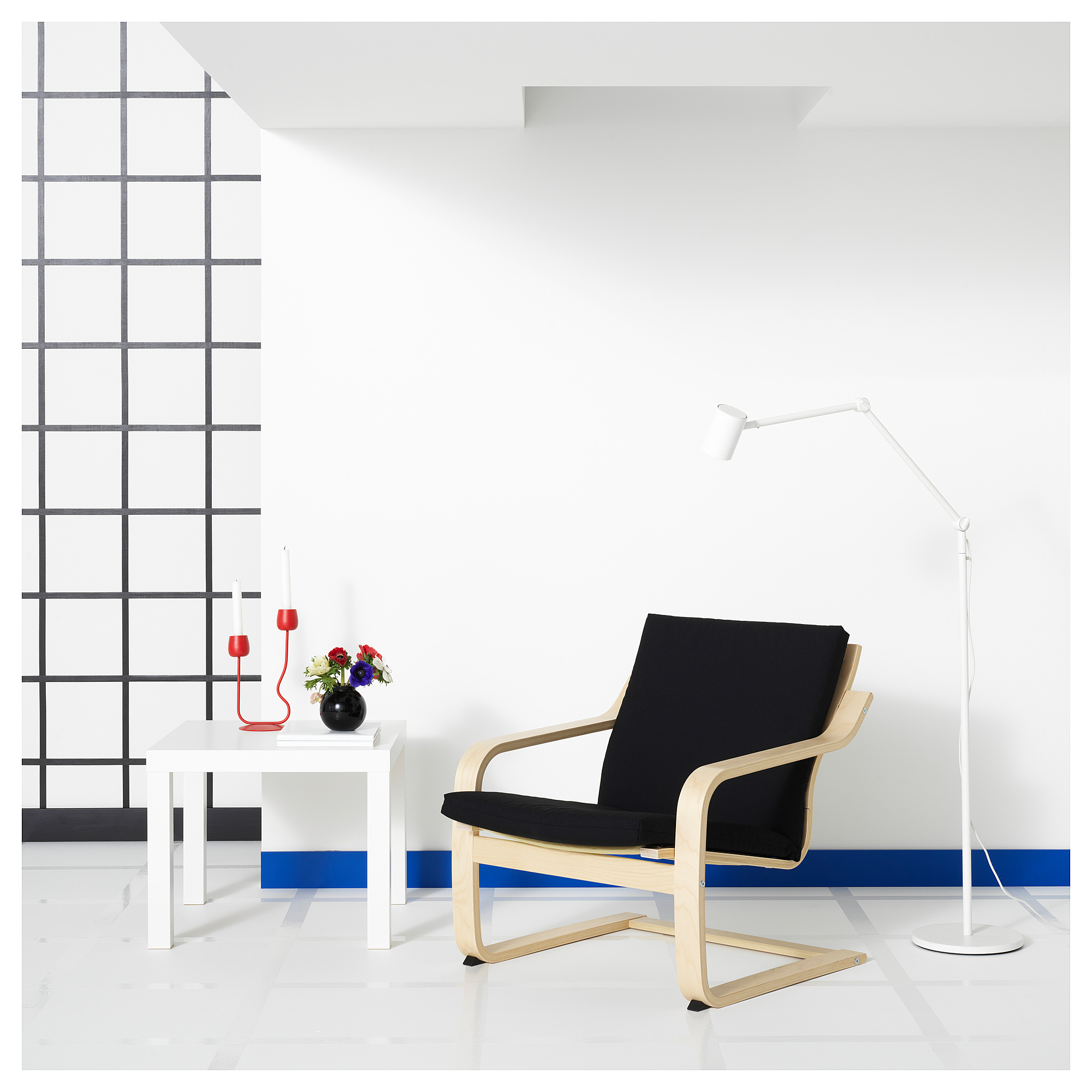 POÄNG low-back armchair