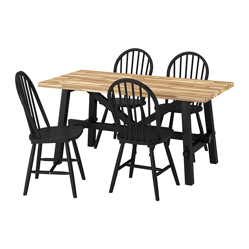 SKOGSTA table and 4 chairs
