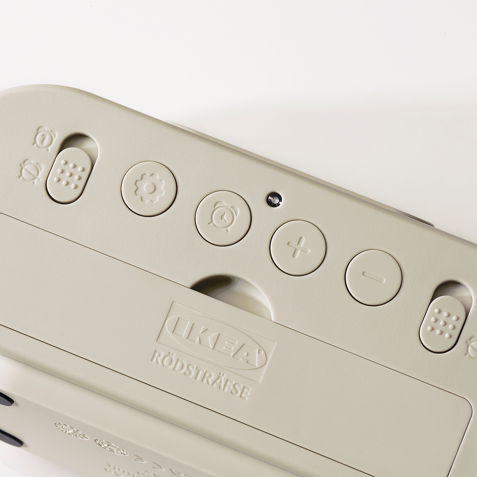 RÖDSTRÄFSE alarm clock with hygro-/thermometer
