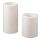 GODAFTON - LED block candle in/out, set of 2, battery-operated grey | IKEA Hong Kong and Macau - PE700492_S1