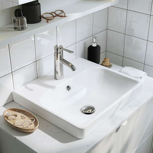 ORRSJÖN semi-recessed wash-basin w watr trp