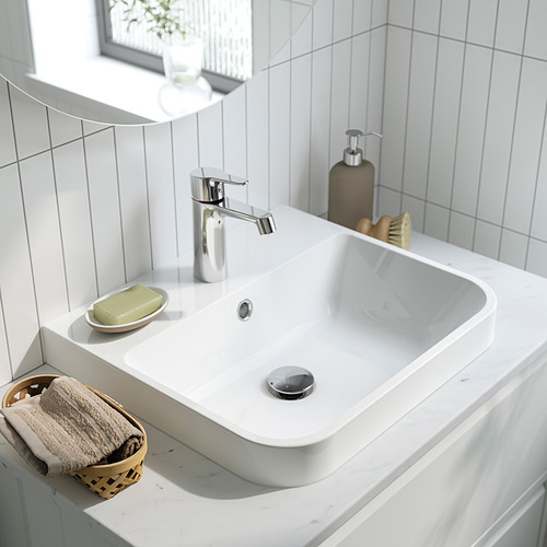 BACKSJÖN semi-recessed wash-basin w watr trp