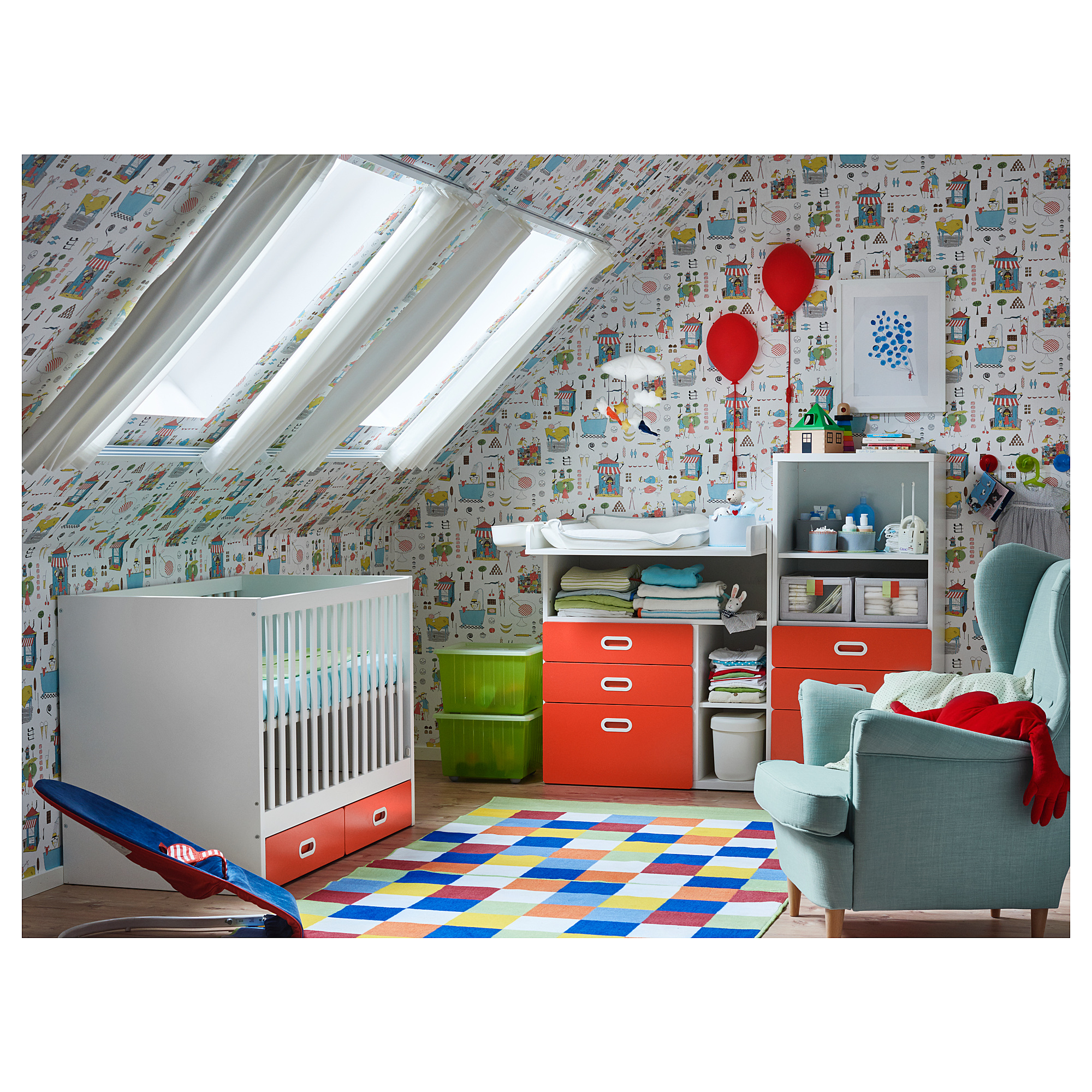 cot with side drawers