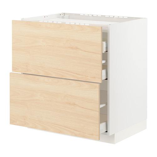 METOD/MAXIMERA base cab f hob/2 fronts/3 drawers